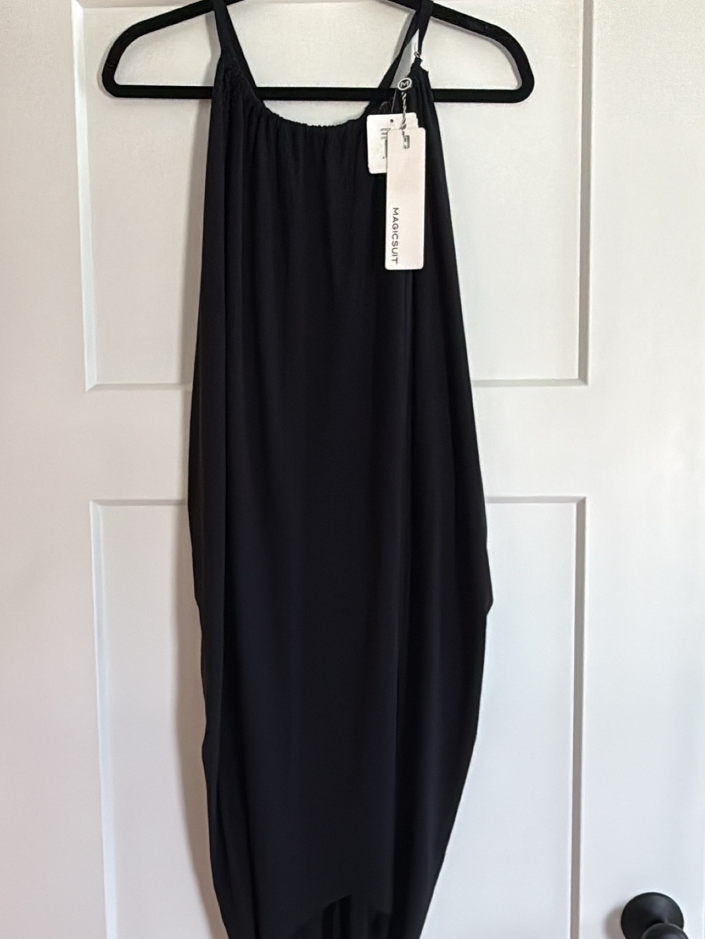 Magicsuit Medium Black Draped Coverup Dress - Picture 3 of 7